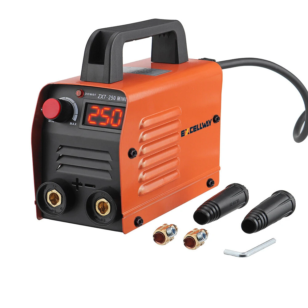 Excellway ZX7-250 250A MMA ARC Welder | Portable Digital Inverter - 220V DC