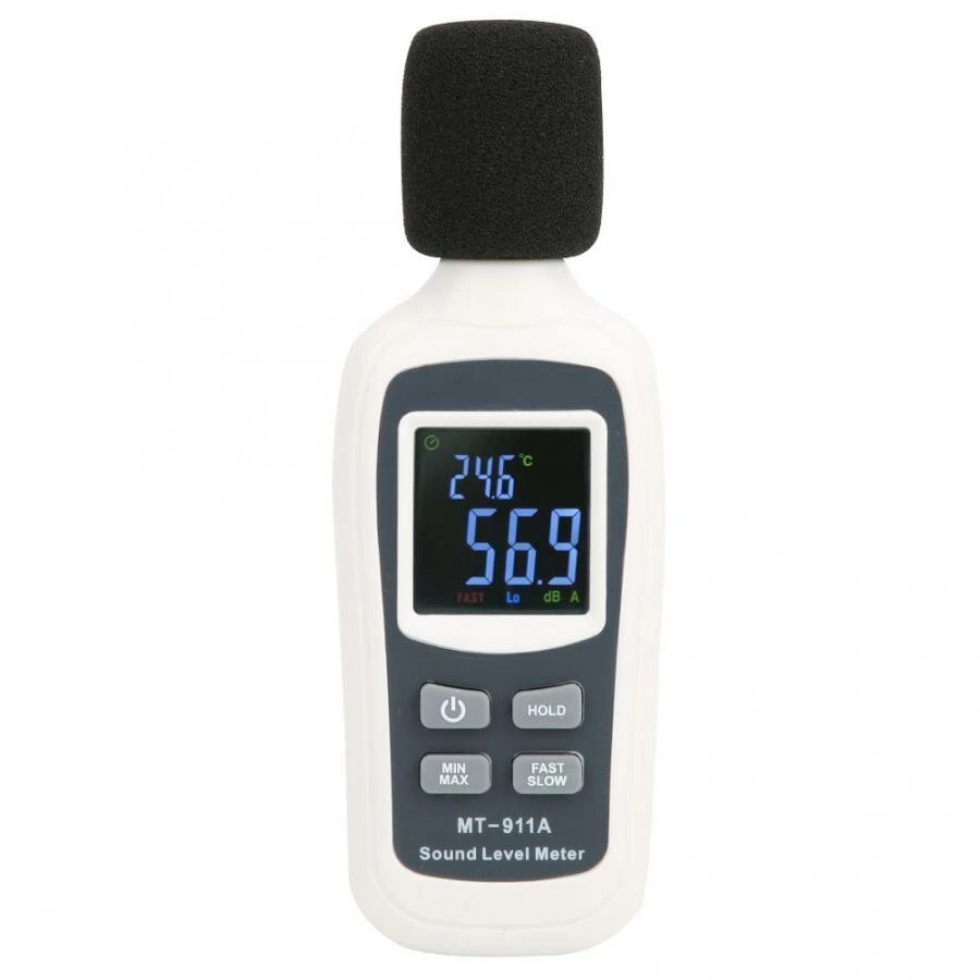 FLUS MT-911A Sound Level Meter | 35-135dB Digital Noise Tester with LCD Backlight