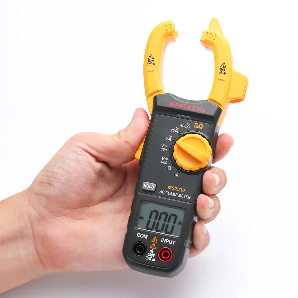 MS2030 Digital Clamp Meter - AC Current Voltage Tester, Portable with Data Hold