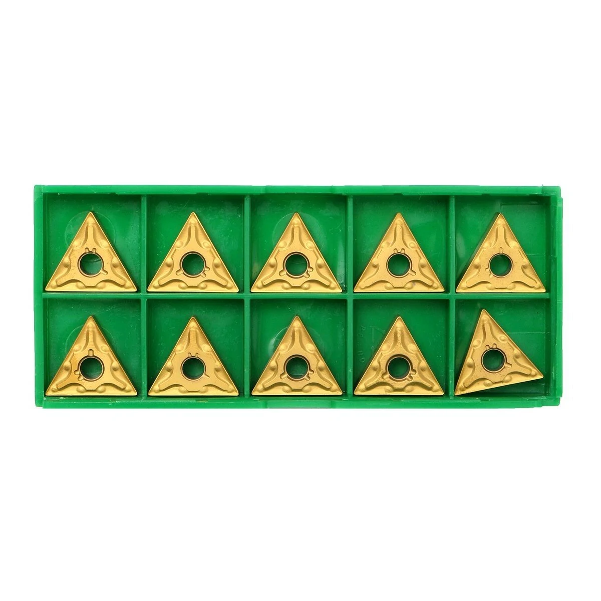 TNMG160404 Carbide Inserts - 10PCS Gold Coated for Cast Iron & Steel | High Strength