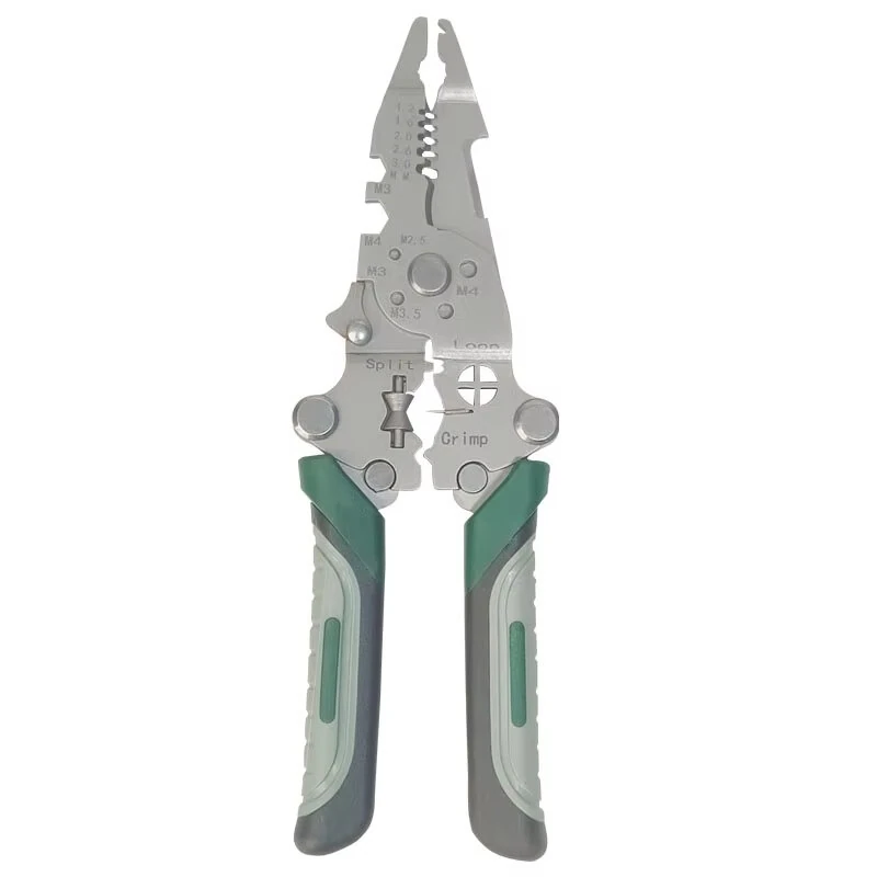 Foldable Wire Stripper - Multifunctional Crimping Pliers with Anti-Slip Handle