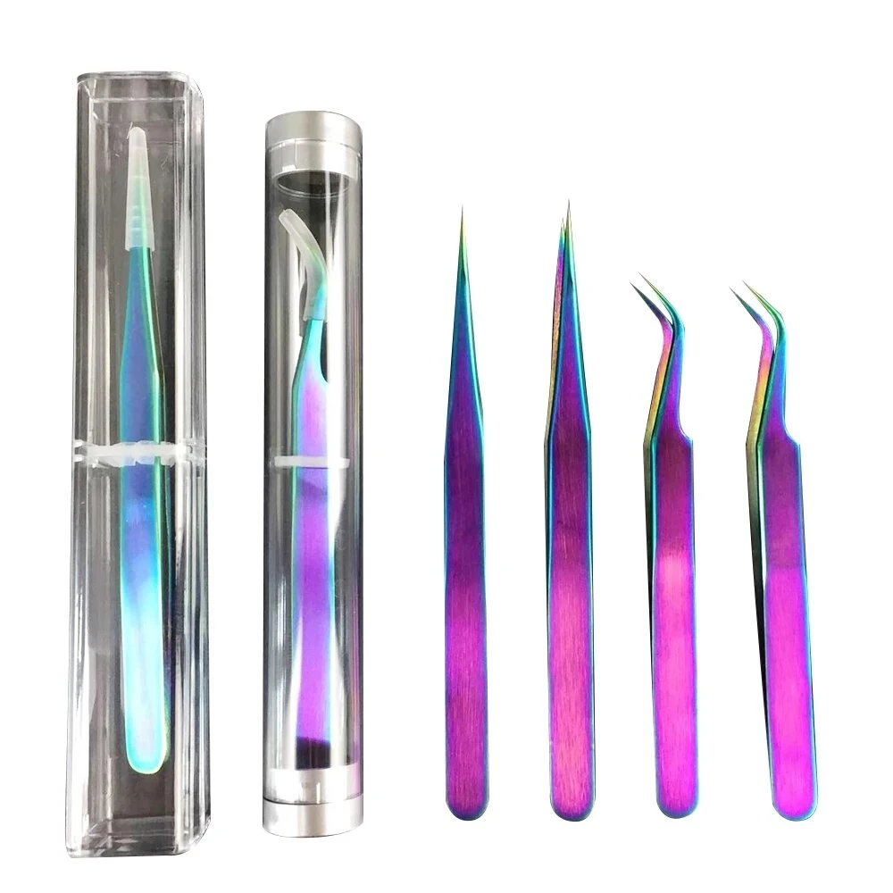 Precision Anti-static Tweezers Set - Stainless Steel Bent & Straight - Phone Repair