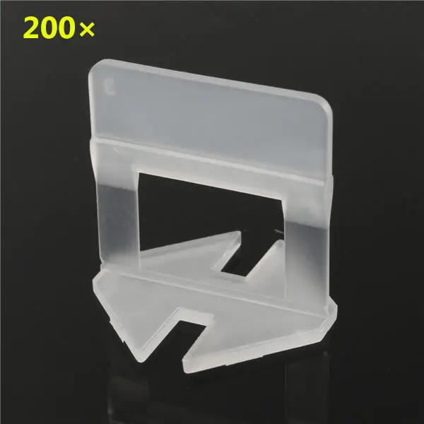 White Ceramic Tile Spacers - 200Pcs 1mm Plastic Tiling Clips | Accessibility Kit