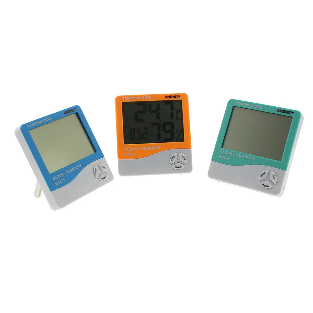 Electronic Temperature Humidity Meter - Thermometer Hygrometer with Alarm Clock