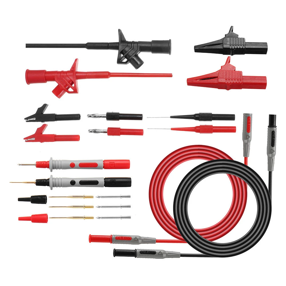 P1600C Multifunctional Multimeter Probe Kit - Test Leads & Alligator Clips