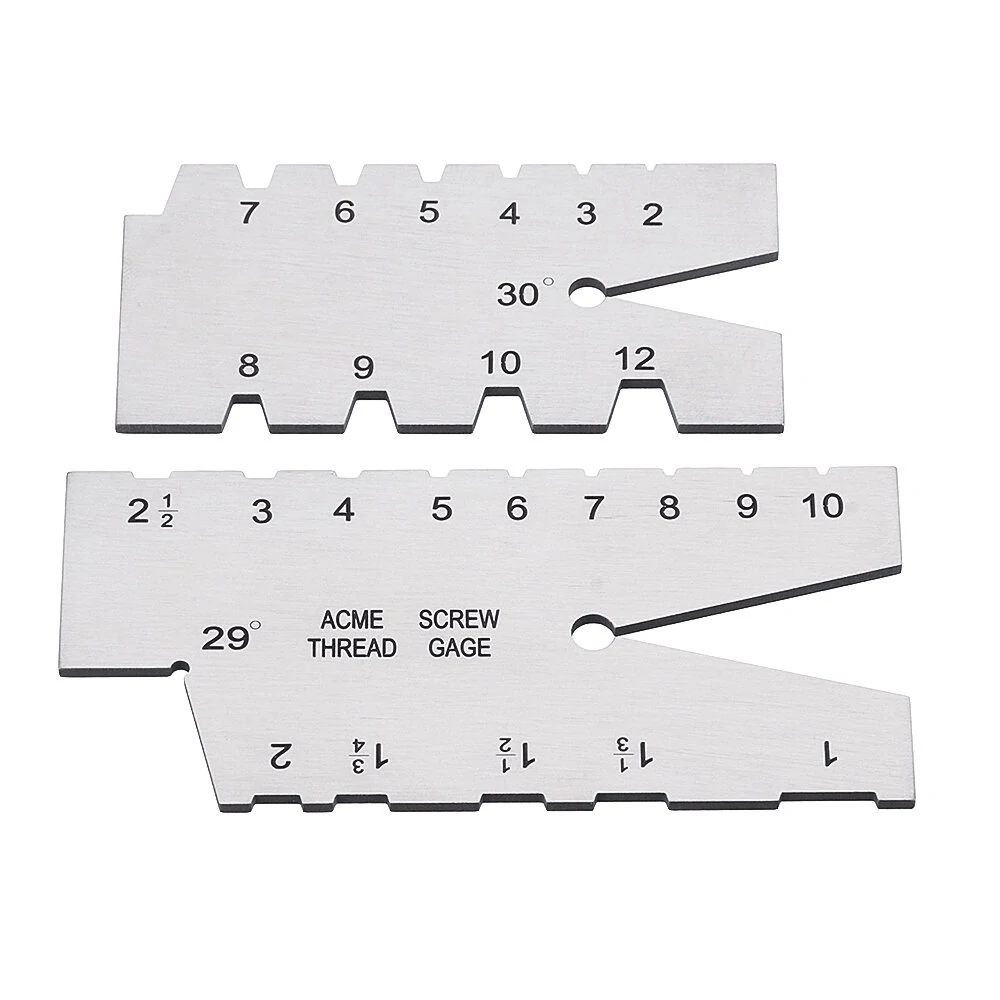 29/30 Degree Screw Thread Gauge - Metric Measuring Tool | Welding Inspection Ruler - Precision Gauge