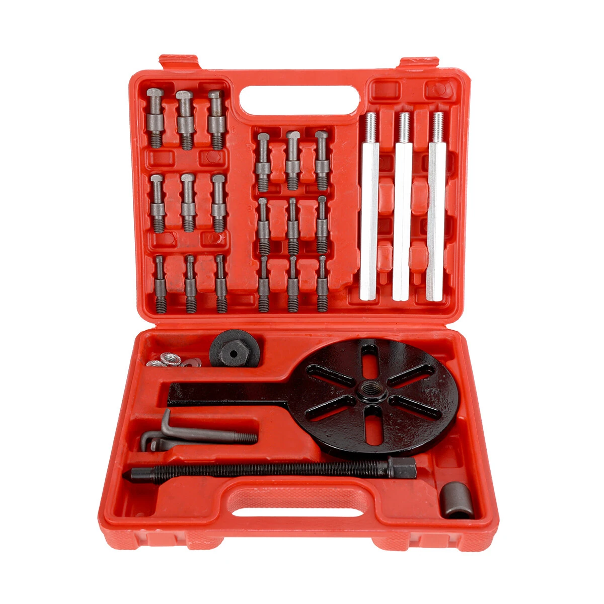 Three Jaw Bearing Puller Tool - Adjustable Auto Repair Extractor - Carbon Steel with Tan Coating