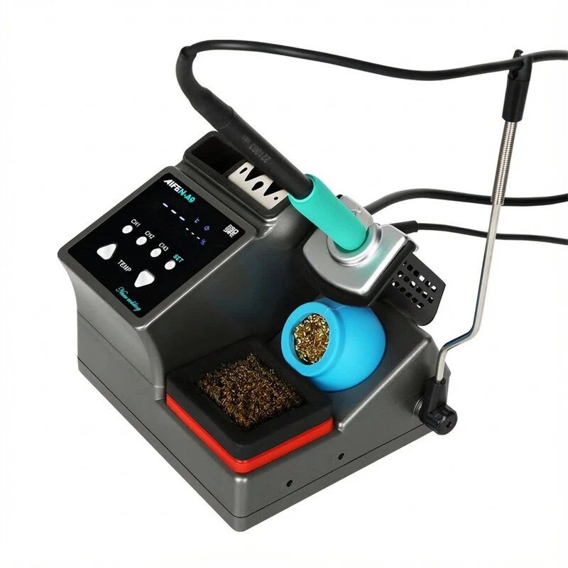 AIFEN A9PRO Soldering Station 120W | Temperature Control with 245 Tips & Hibernation Bracket