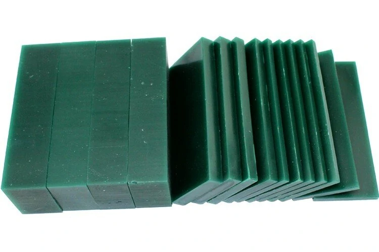 Dark Green Hard Carving Wax Block | Sliced Casting Wax Plate for Jewelry Engraving