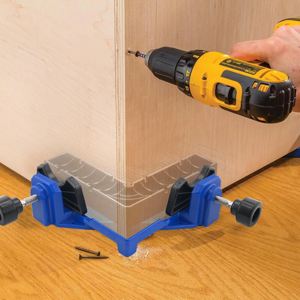 ABS Right Angle Wood Clamp - Adjustable 90 Degree Corner Clamp for Framing & Cabinet Making