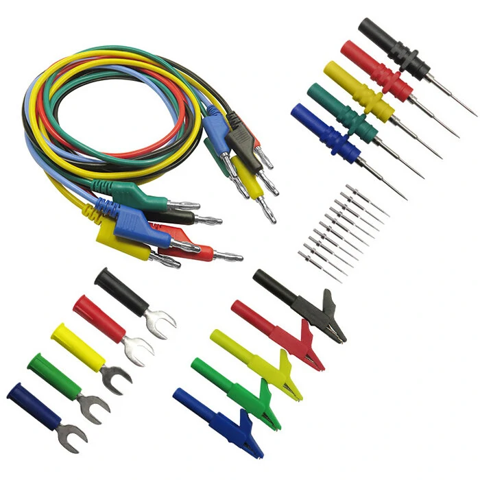 P1036B 4mm Banana Plug Test Lead Kit | for Multimeter with Alligator Clips