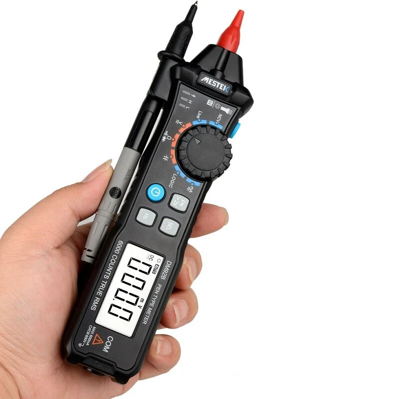 MESTEK DM92B Digital Multimeter | 6000 Counts Auto Range NCV Detection