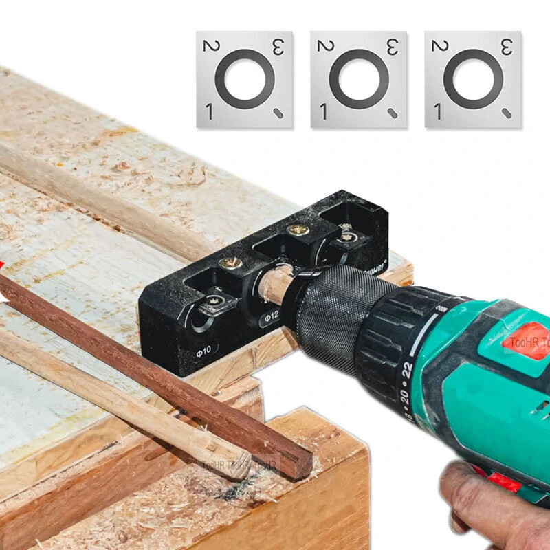 GANWEI 8-14mm Woodworking Dowel Maker | Carbide Blade Electric Drill Milling Auxiliary