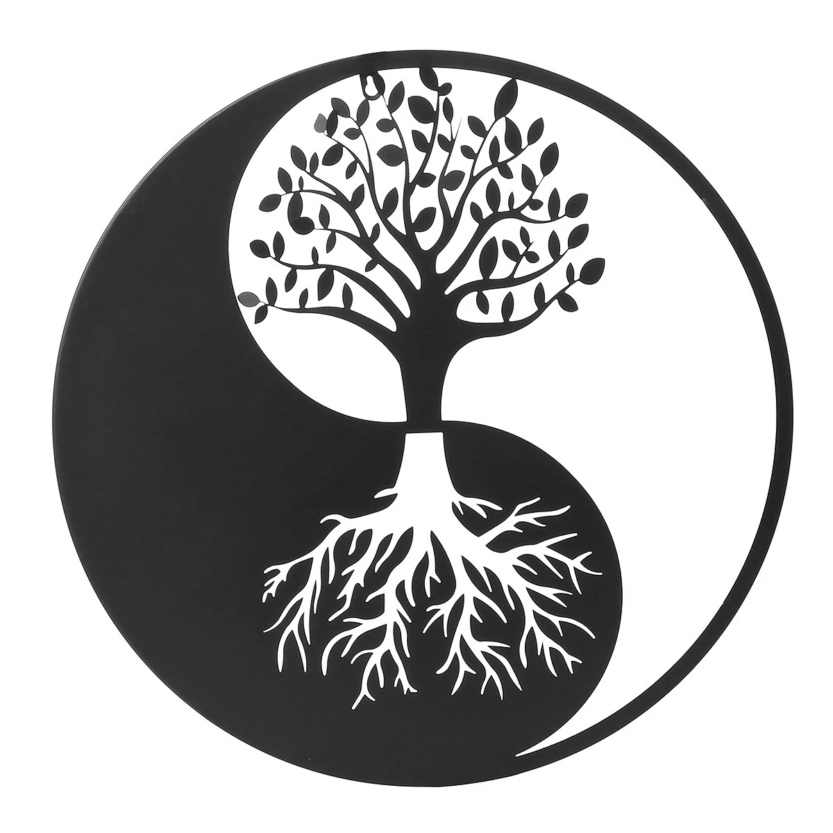Tree of Life Metal Wall Art - Round Hanging Sculpture - Home Decor