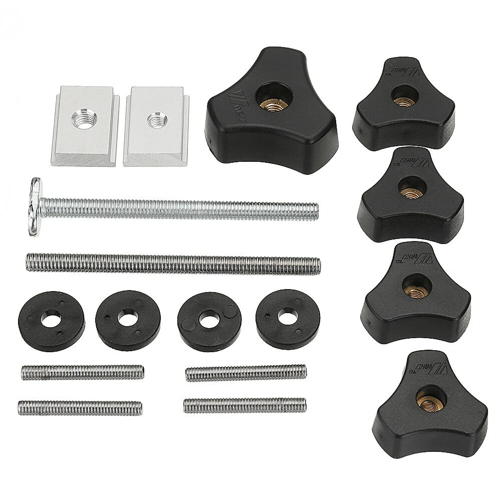 Drillpro Quick Action Hold Down Clamp - T-Slot & T-Track Handle Nut | Miter Slot