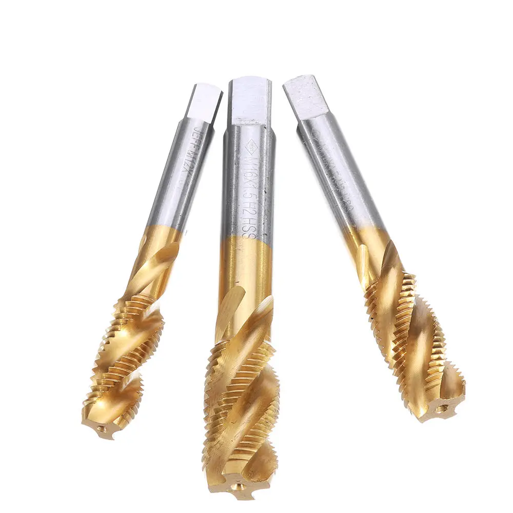 M12-20 HSS Titanium Coated Screw Tap | Metric Spiral Fluted Machine Hand Tap