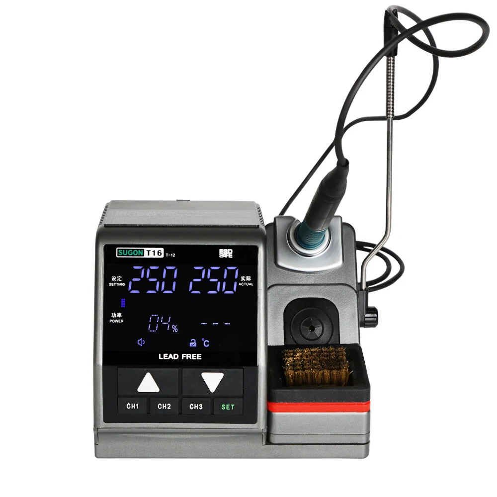 SUGON T16 Soldering Station | 2-Second Heat | T12 & Special Tips Included