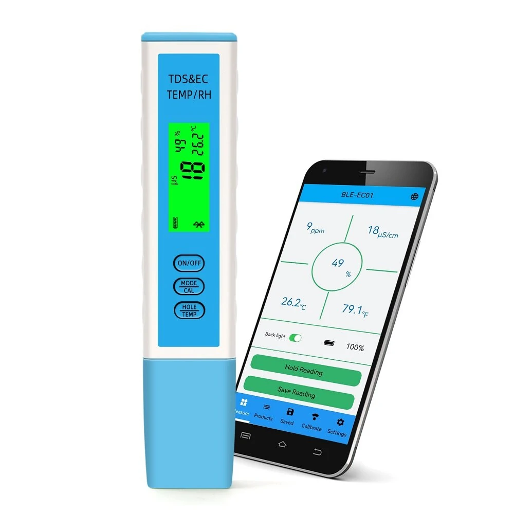 CCOWAY OW-EC01 Water Test Pen | TDS, EC, Temperature, Bluetooth APP Control