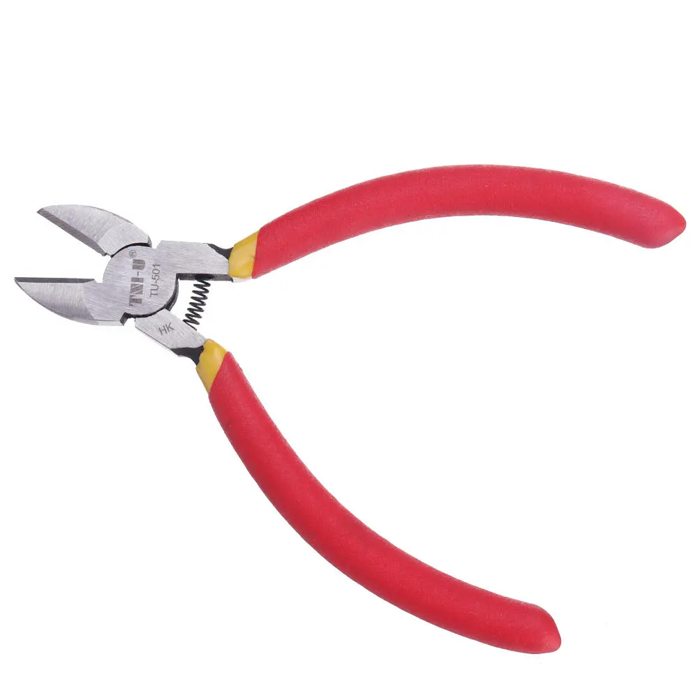 TU-501 Carbon Steel Diagonal Pliers | Electronic Cable Cutter & Clamp Tool
