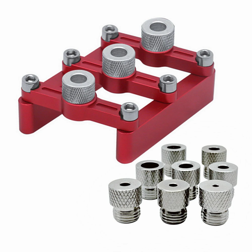Self Centering Dowelling Jig | Wood Joinery Drill Guide with 3-10mm Sleeves