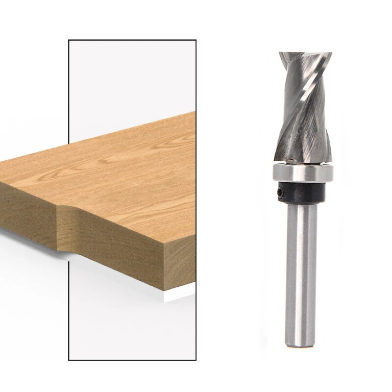 Carbide CNC Router Bit - 6mm 6.35mm 12.7mm Shank Compression Flush Trim Cutter