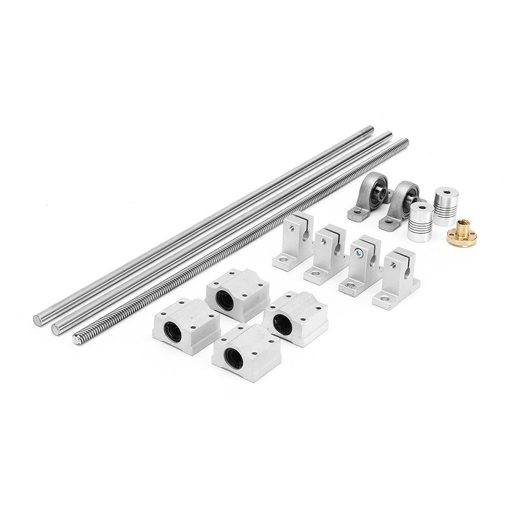Machifit 15pc 600mm Optical Axis Guide Bearings | Linear Rail Housings | Set for Precision Shafts
