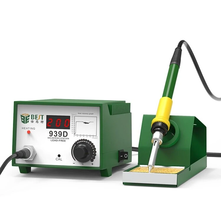 BEST-939D Lead-Free Soldering Station | LCD Digital Display & Constant Temp Control