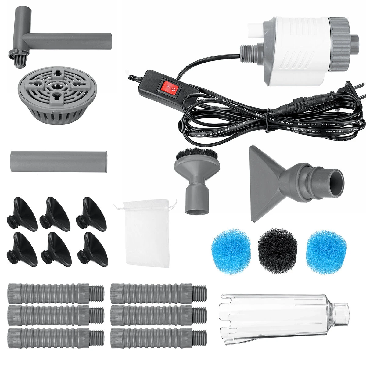 Aquarium Water Changer Pump - 16/20/30W Automatic Gravel Cleaner for Fish Tank