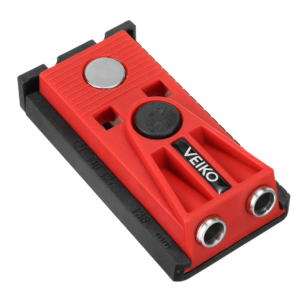 VEIKO 9.5MM Pocket Hole Jig Kit - Woodworking Drill Guide & Angle Positioning Tool