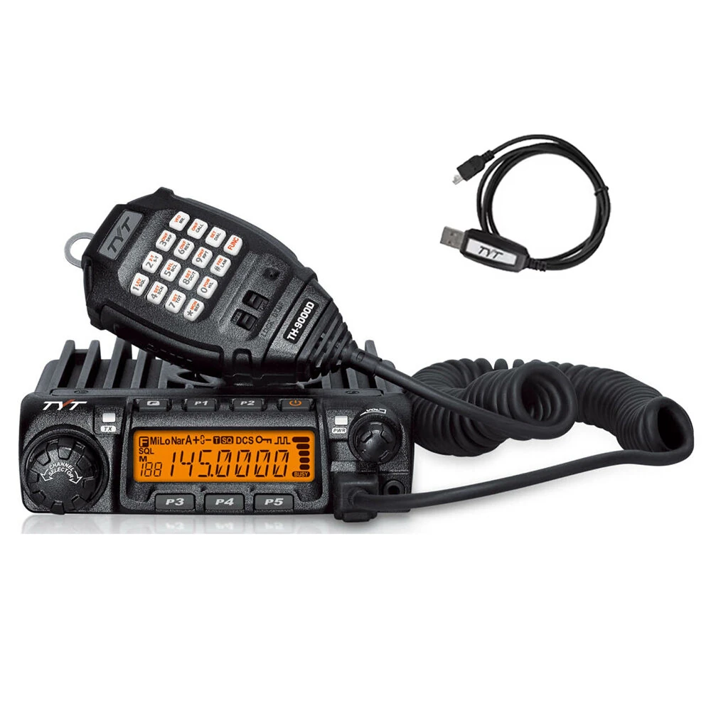TYT TH-9000D Plus Mobile Radio | 60W Dual Band 136-174/400-470MHz | 200 Channel