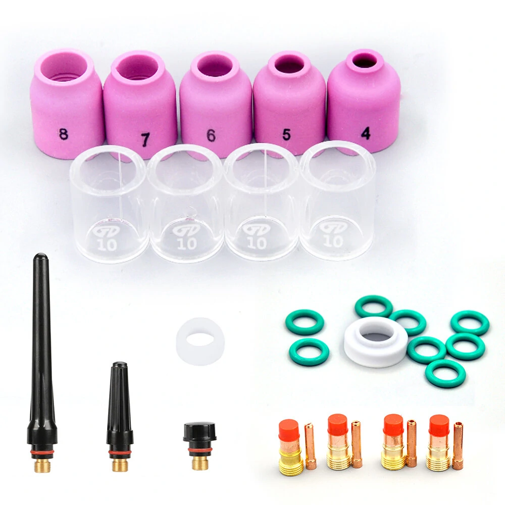38PCS TIG Welding Torch Accessories Kit for WP-18 | High Plasticity Gasket Replacement