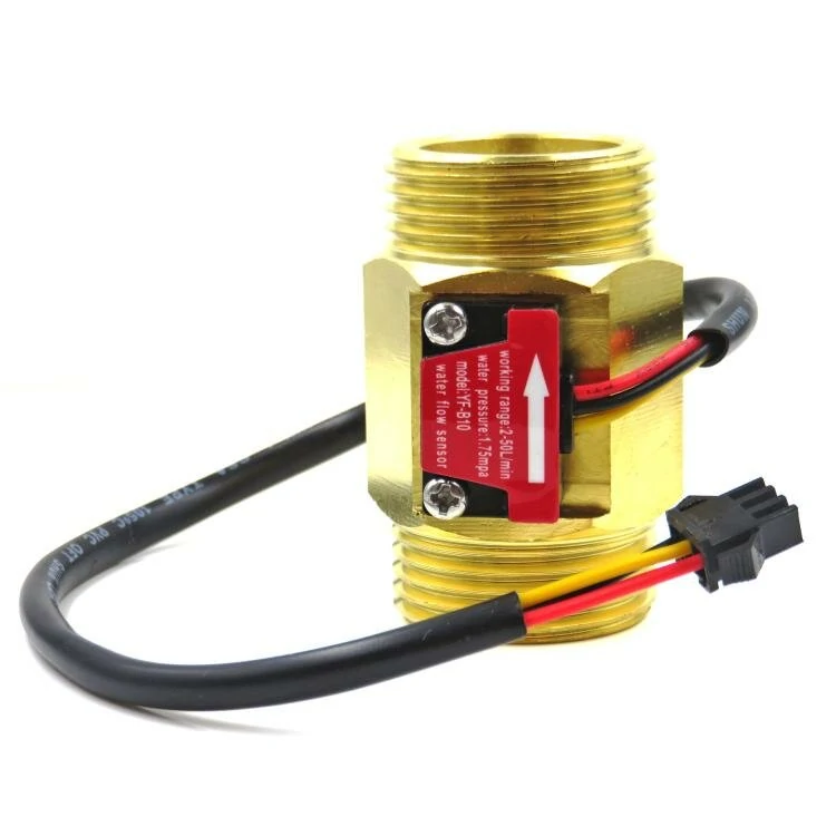 1 Inch Water Flow Sensor | DN25 Brass Turbine Flowmeter | Hall Sensor Switch Industrial Water Meter