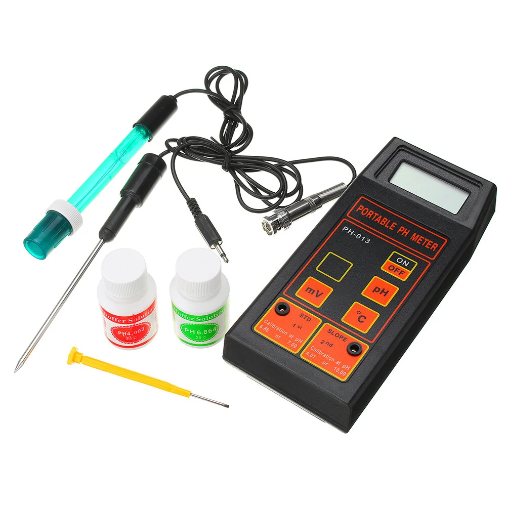 Wattson PH-8414 Portable 3-in-1 pH ORP Temperature Meter | with Battery & Buffer
