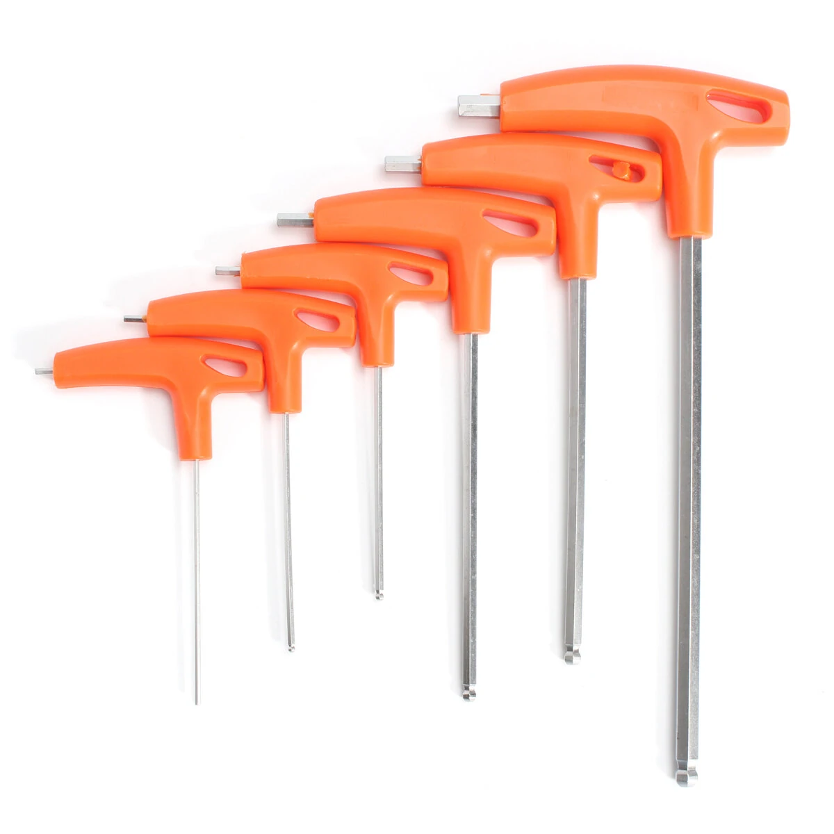 T Handle Hex Key Set - 6Pcs Ball End Allen Wrench - Long Reach 22.5mm