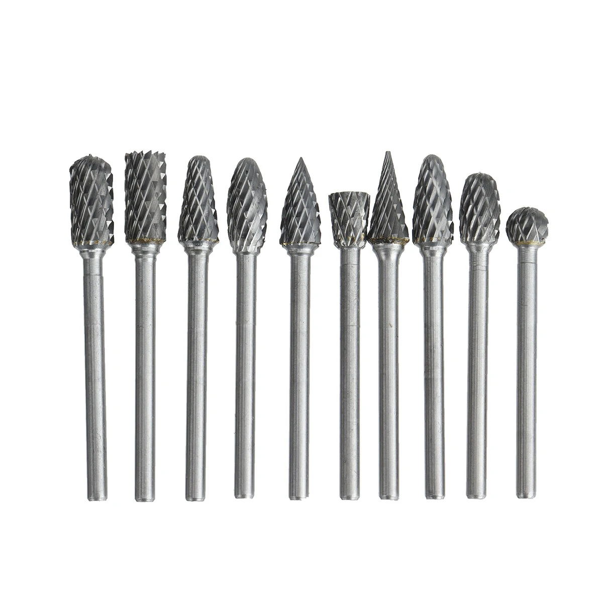 Tungsten Steel Grinding Head Set - 10PCS Carbide Burrs for Dremel Drill
