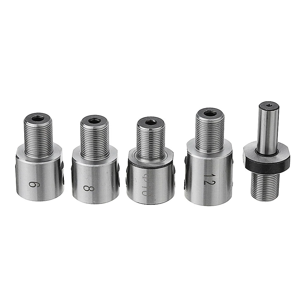 SAN OU M14x1 Lathe Chuck Adapter - 6/8/10/12/14mm Connecting Rod Bushing
