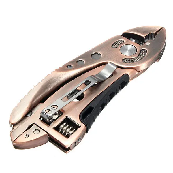 DANIU Bronzed Multitool Set - Adjustable Wrench, Screwdriver & Pliers