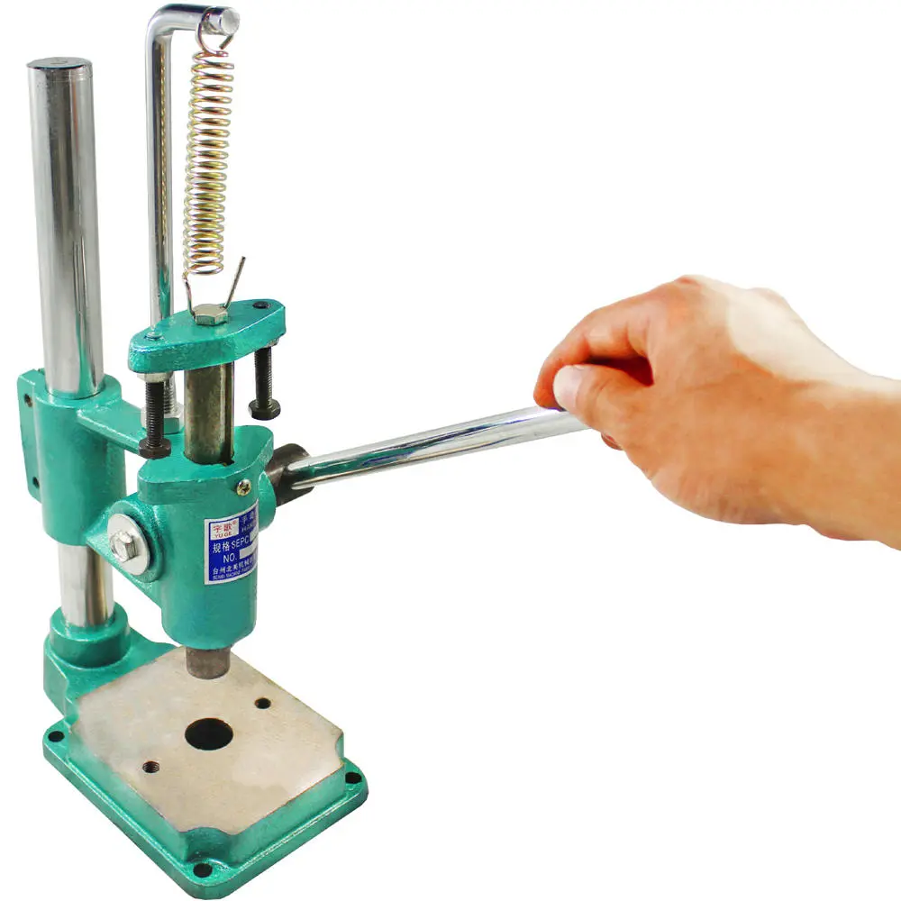 JR-16 Manual Leather Stamping Press | Leather Wood Paper Branding & Embossing Machine
