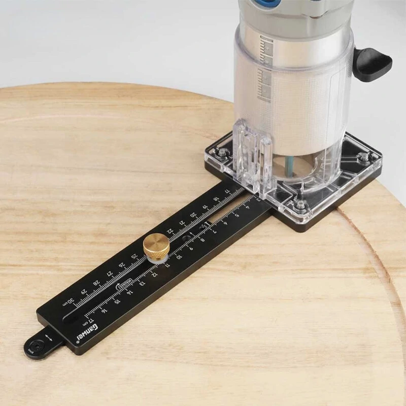 GANWEI Woodworking Circle Cutting Jig for Router | DIY Tool with Scale Fence