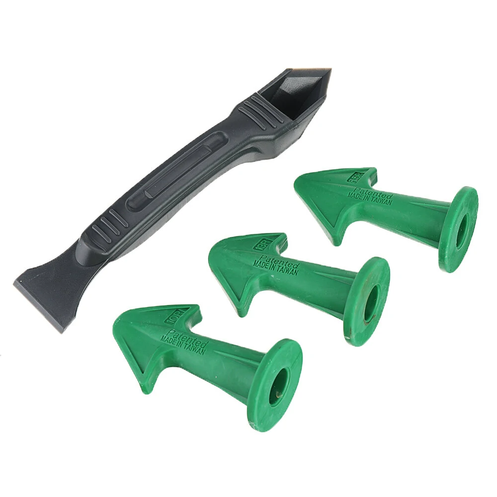 Nozzle Scraper Set - Silicone & Caulk Finisher Tool | Sealant Smooth Scrapers & Grout Kit