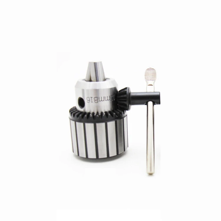 Keyed Drill Chuck for Lathe - 3-16mm Capacity - Carbide Steel Drill Attachment