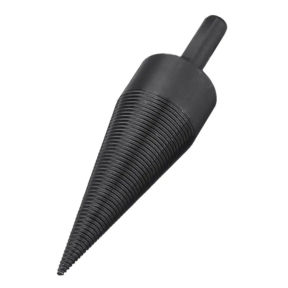 Drillpro 38/42/45mm Firewood Splitter Drill Bit | Triangle Shank for Electric Drill