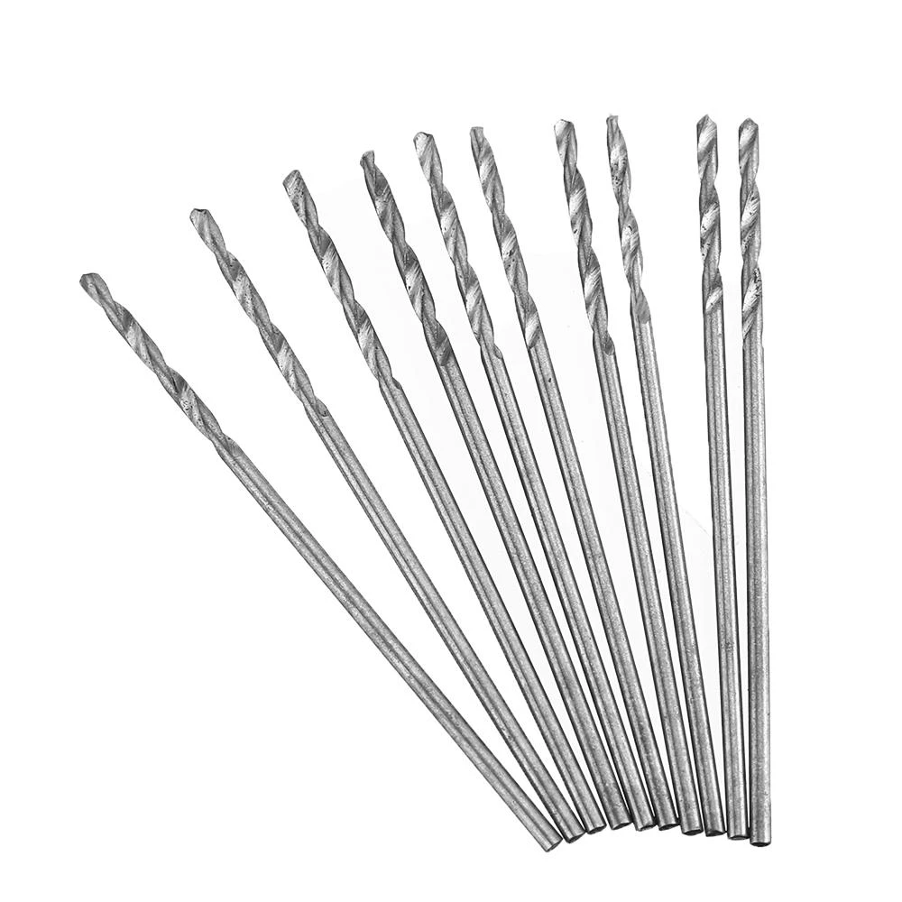 100Pcs 1.0mm HSS Twist Drill Bits | High Speed Steel Straight Shank for Hand Drill