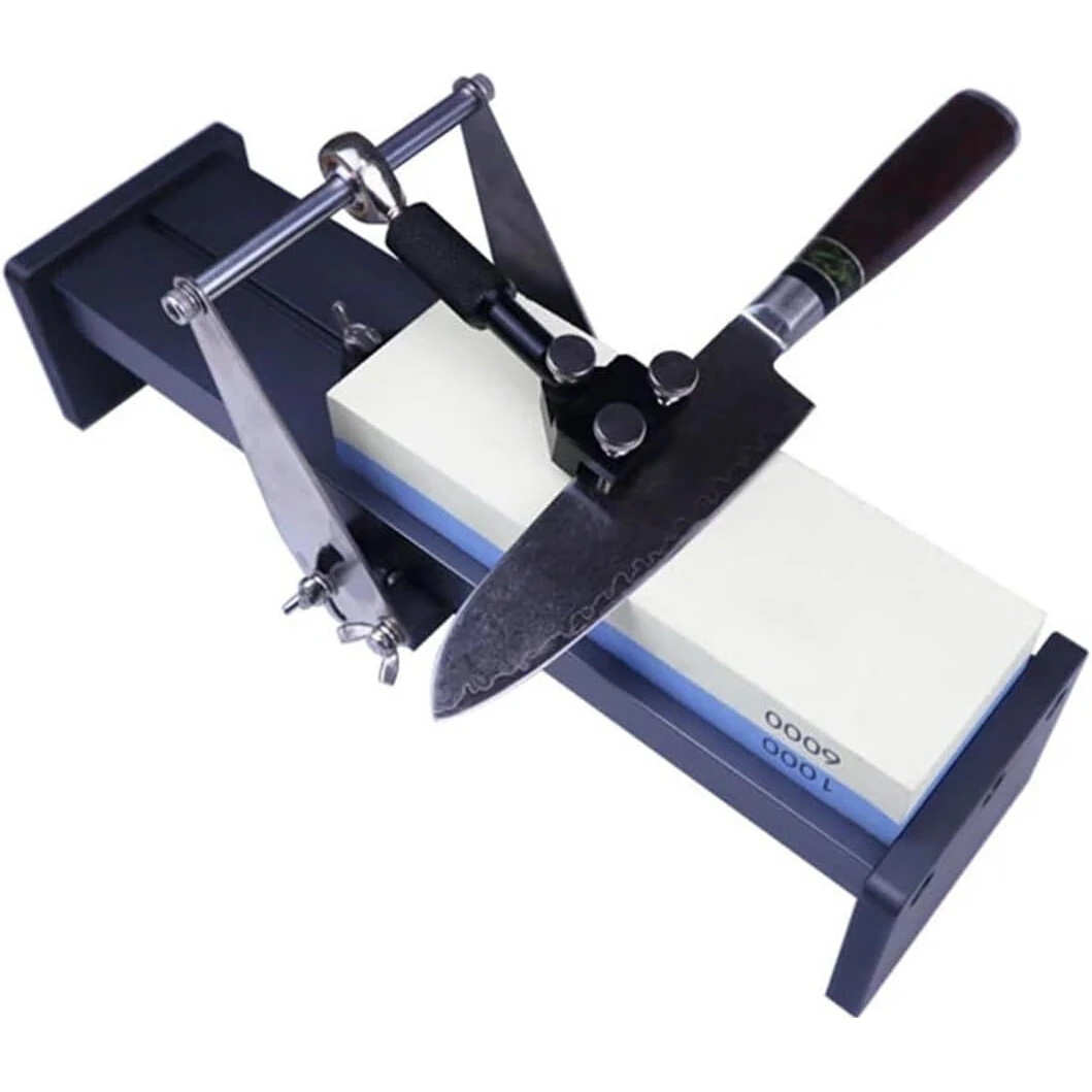 Aluminum Knife Sharpening Frame | Fixed Angle Grinder for Chisels & Scissors | 4 Angle Woodworking Fixture | Manual Non-Electric