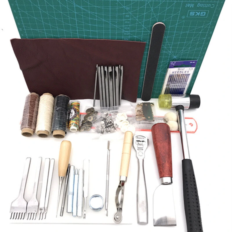 DIY Leather Craft Tools Set - Hand Sewn Diamond Chop & Handmade Tools