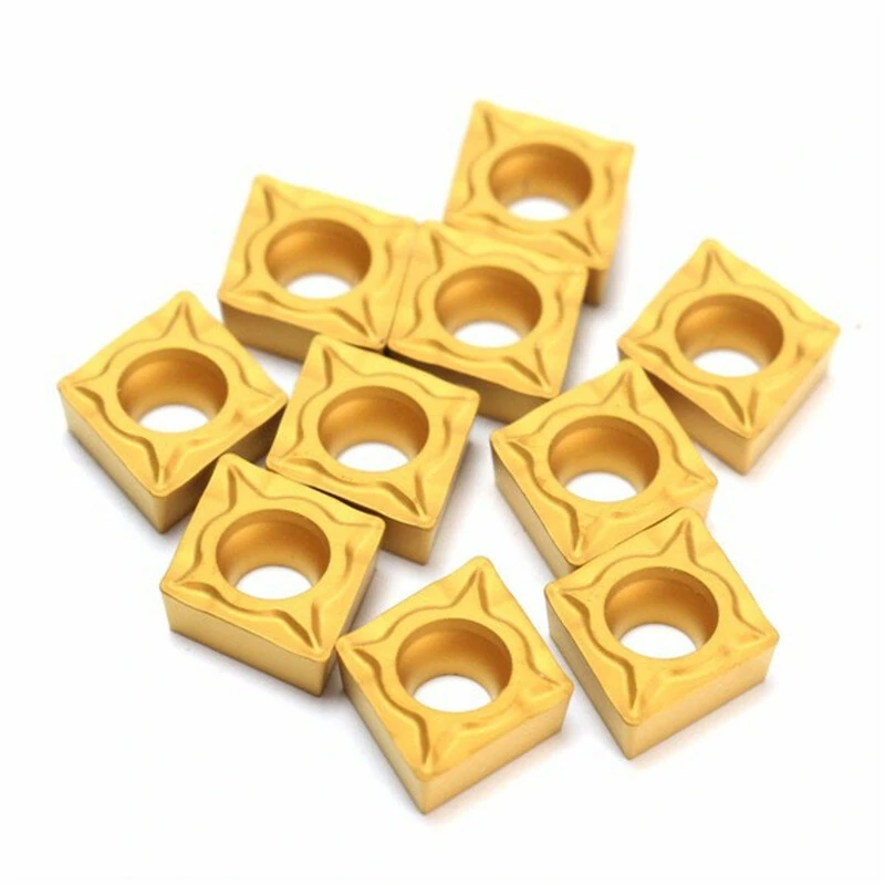 Machifit CCMT060204-HM YBC251 Carbide Insert - 10pcs Titanium Coated Cutter