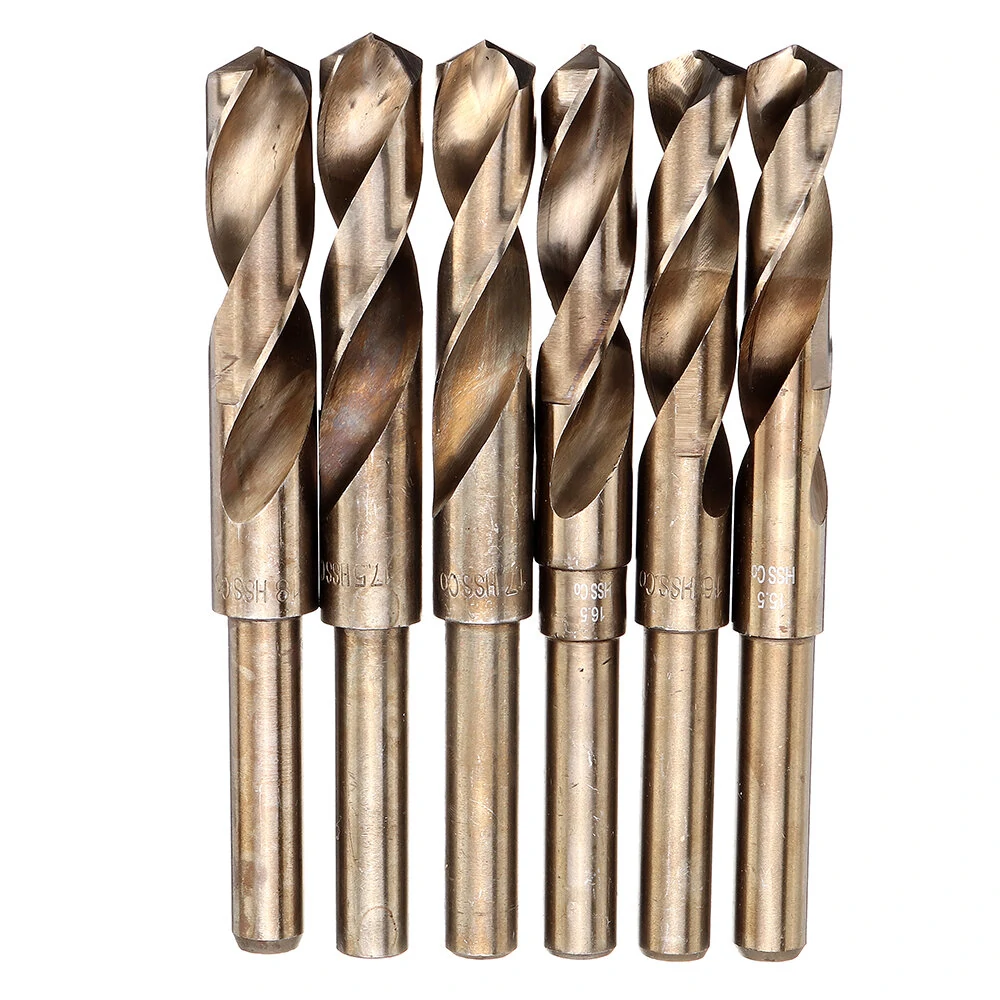 Drillpro M35 Cobalt Drill Bit Set 13.5-30mm | 1/2 Inch Shank for Metal & Wood