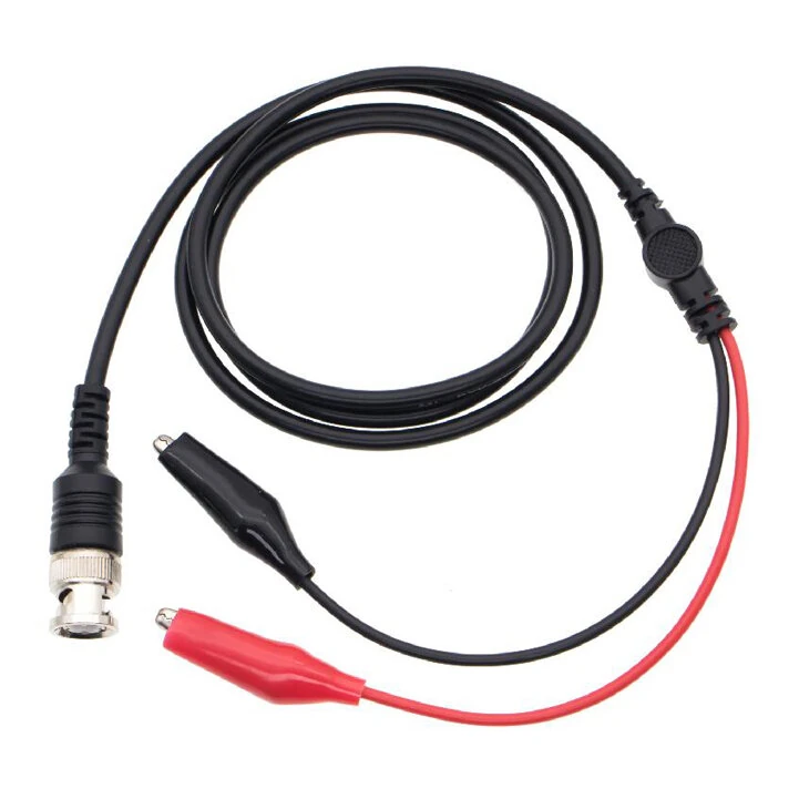 Y101 BNC to Alligator Clip Test Cable - 1.1M 50 Ohm Pure Copper - Oscilloscope Probe