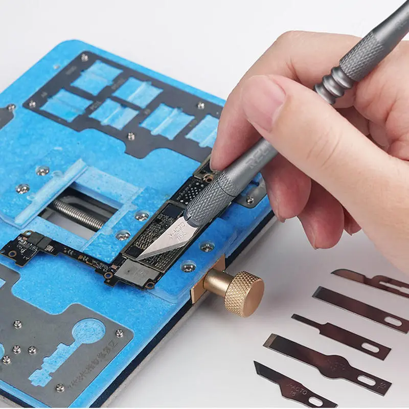 Relife 8-in-1 BGA Chip Glue Remover | CPU IC Scraping Pry Tool for Motherboards