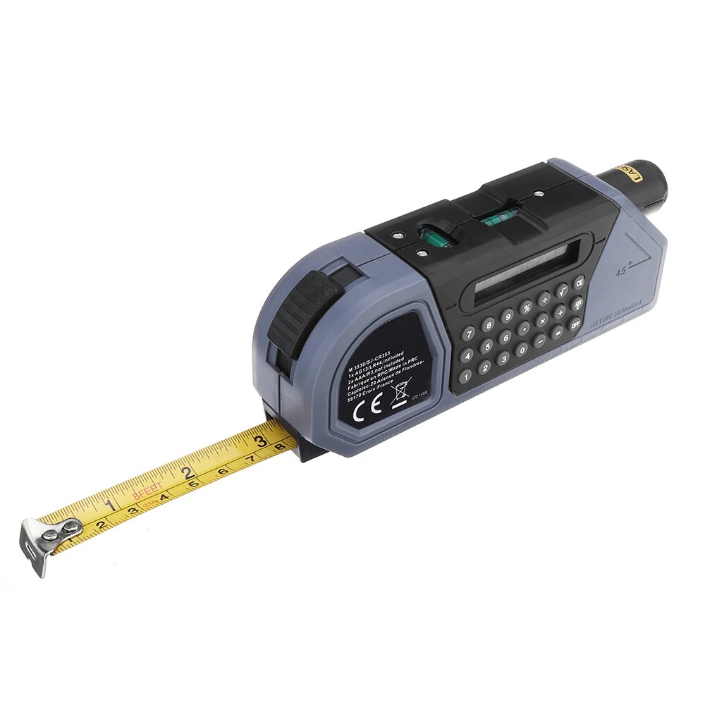 Laser Tape Measure with Calculator - Multifunction Laser Level Tool
